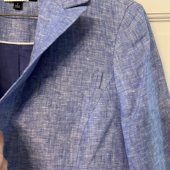 Adorable Talbots Linen Jacket Freshly Dry Cleaned Excellent Condition - Picture 6 of 10